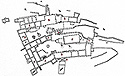 Μονή Τιμίου Σταυρού Βωσάκου - τοπογραφικό σχέδιο μονής