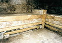 Detail of the marble bed