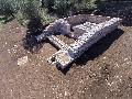 Roman farmhouse, side of the burial chamber.