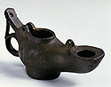 Oil lamp made of copper.
