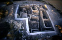 View of the site of the excavation.
