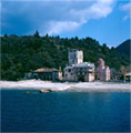 The port tower of the monastery
