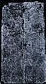 The marble door of the crypt