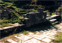 The Agora of ancient Thasos. "Diode of Theoron"