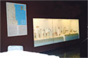 Partial view of hall II with a show-case of figurines