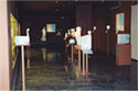 Partial view of exhibition hall II. Incised stelai, portraits and statues of hellenistic and roman period