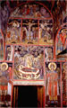Katholikon, wall paintings of the west wall of the naos