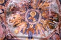 Old katholikon, dome: the Christ Pantokrator and angels