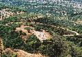 The Temple of Athina of Makistos at Mazi of Skillountia. Aerial photo.