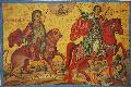 Icon of St. Mamas and St. Demetrius, 19th century