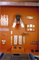 View of the showcase with the finds drom the sacred deposits