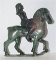 Figurine of a horse and rider