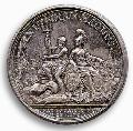 Russian Empire, silver medal issued in the name Peter the Great, 1672-1725.  Athens Numismatic Museum, Zosimas Collection