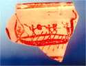 Sherd of a mycenaean krater