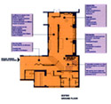 Plan of the ground floor of the exhibition hall