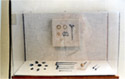 Showcase with jewellery from late-roman tombs in Panormo, Laurion