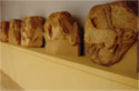 The frieze of the pronaos (antechamber) in Poseidon's temple