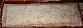 The inscription referring to the year of the church's erection and painting