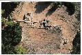 Castle of Koukouvitsa (Korifi). The impressive gate, protected by two towers