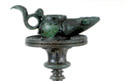 Bronze lamp bracket. Detail from the oil lamp