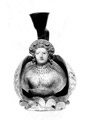 Plastic vase representing Aphrodite Anadyomene