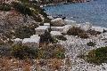 Fourni island, marble quarry Petrokopio. Semi-finished architectural members