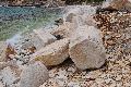 Phournoi island, marble quarry Petrokopio. Semi-finished architectural members