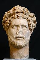 Marble portrait bust of the emperor Hadrian (AD 117-138). Found in Athens in 1933, dated AD 130-140.