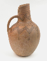 Matt-painted jug with cut-away neck, from the cemetery of "Treis Elies", Petra, Pieria prefecture, 1000 BC