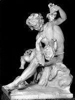 Chalepas Yannoulis (1851 - 1938) Satyr Playing with Eros, 1877