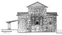 Drawing of the east side of the church
