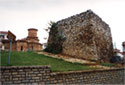 View of the church and of the Byzantine tower from the south