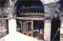 The east part of the church and the wooden templon after the collapse of the roof (1997)