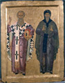 Icon of the saints Athanassios and Anthony