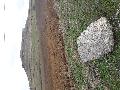 Lazaritsa hill at Chorygi and a covering slab of a cist grave