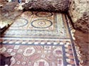 Mosaic floor in the north nave