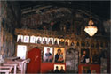 The carved and gilt wood templon