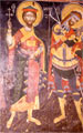 Wall painting in the naos: Saint James the Persian and Saint Merkourios