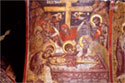 Wall painting in the north vault of the naos: the Lamentation of Christ