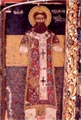 Wall painting on the north wall of the naos: Saint Serapheim of Fanariofarsala