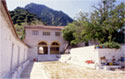 View of the courtyard from the south