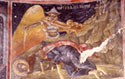 Wall painting in the old katholikon: the martyrdom of Saint Nestor