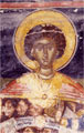 Wall painting in the old katholikon: Saint George