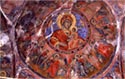 Wall paintings in the sail vault of the new katholikon