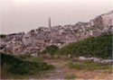 View of the archaic Apollo temple, in the Archaeological Site of Kolona