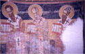 Wall paintings in the sanctuary apse