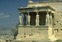 Detail of the south porch of Erechtheion with the Caryatids