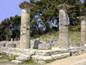 Detail from the doric colonnade of Hera's temple