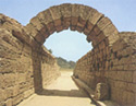 View of Krypte, the stadium vaulted entrance