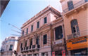 Detail of the building's west side